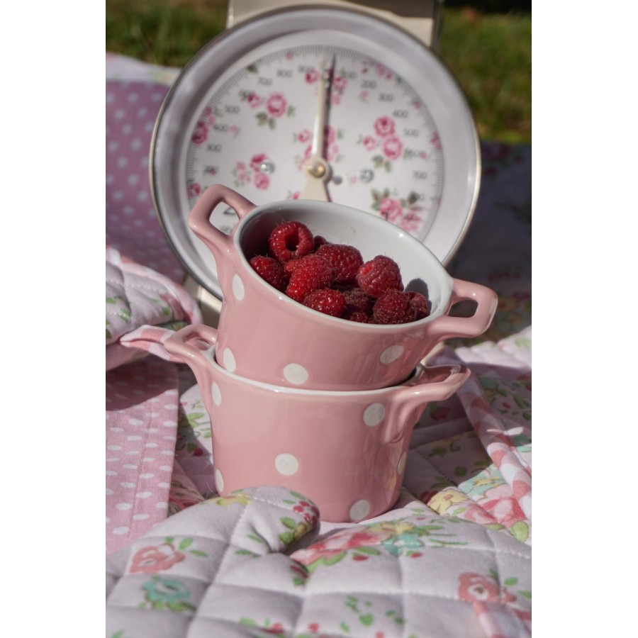Горшочек с ручками Pink with dots 8,5 см